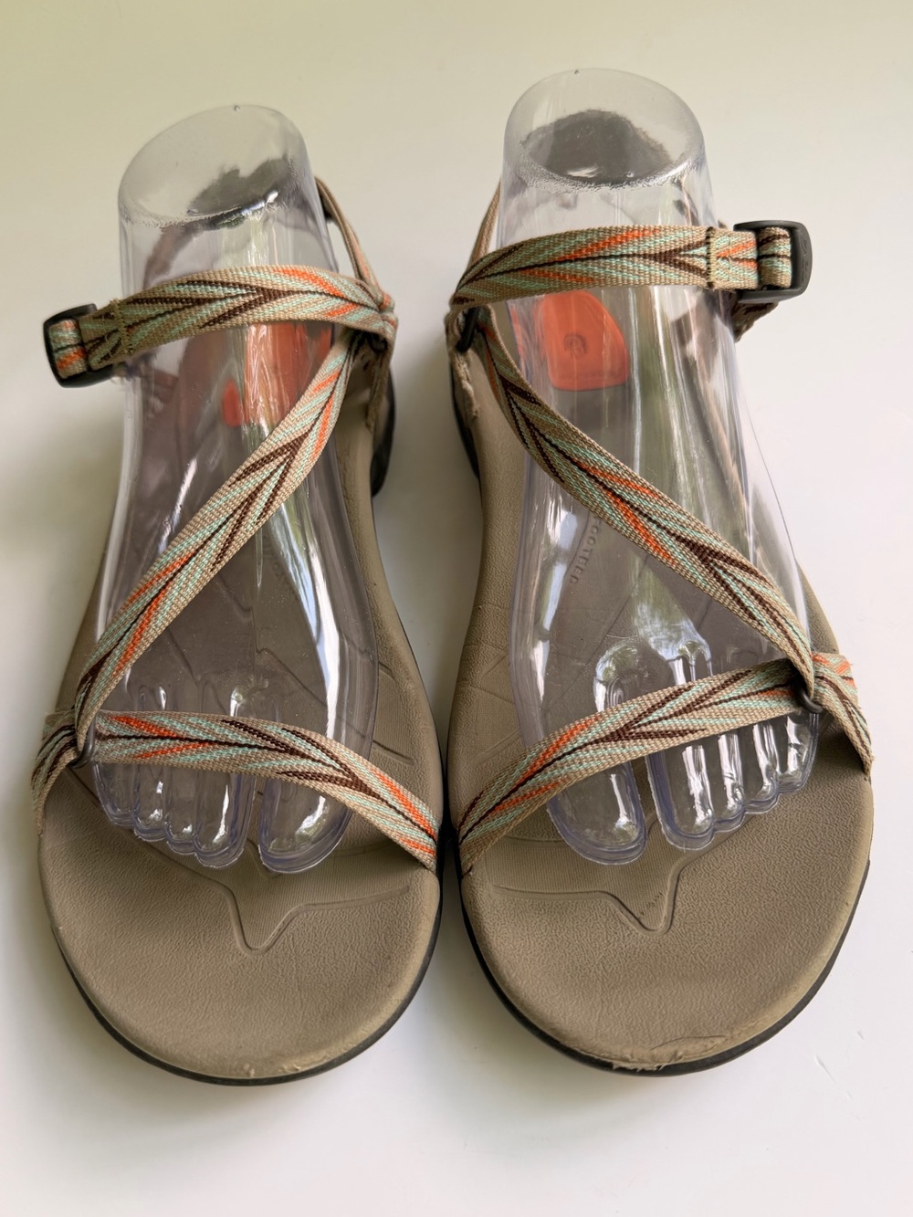 Teva Zirra Sport Sandals Women’s 9 Palm Brown Anatomic Footbed EUC Hiking